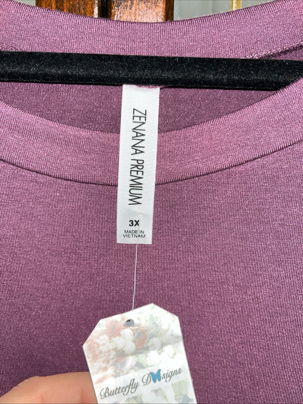 Zenana Outfitters Dusty Mauve Crewneck Tunic Top - Picture 4 of 7